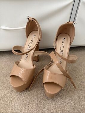 Marc Defang Nude Platform Heel | Size 8.5